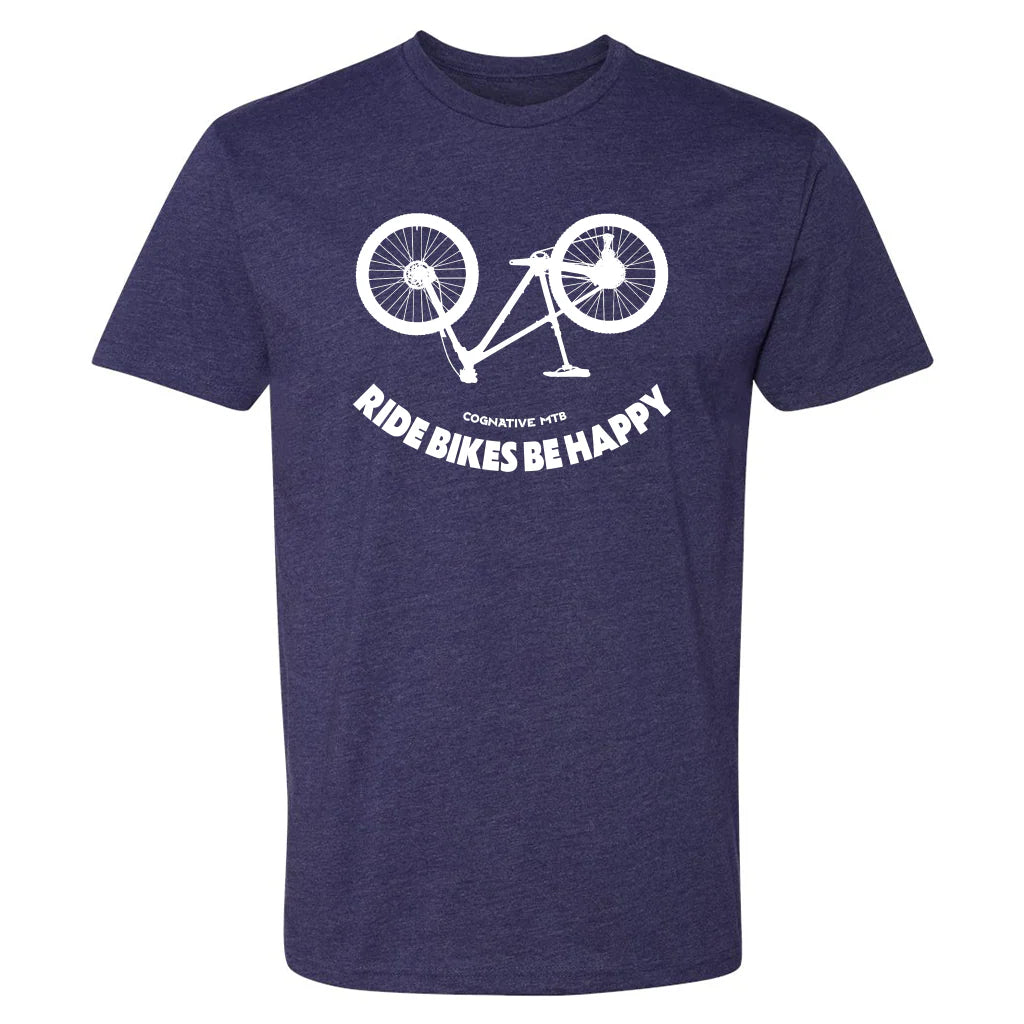 T-SHIRT RIDE BIKES BE HAPPY